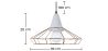 Ceiling Lamp Retro Design - Hanging Lamp Metal and Concrete - Giotto image 7