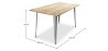 Rectangular Dining Table - Industrial Design - Wood - Troy image 7