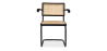 Dining Chair with Armrests - Vintage - Wood and Rattan - Bastral image 7