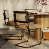 Dining Chair - Upholstered in Velvet - Wood & Rattan - Puila image 7
