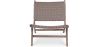 Armchair - Boho Bali Design Armchair - Wood and Leather - Recia image 7