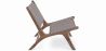 Armchair - Boho Bali Design Armchair - Wood and Leather - Recia image 7