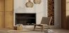 Armchair - Boho Bali Design Armchair - Wood and Leather - Recia image 7