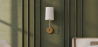 Lamp Wall Light - Gold with Fabric Shade - Miu image 7