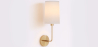 Lamp Wall Light - Gold with Fabric Shade - Miu image 7