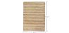Rectangular Jute Rug - Boho Bali - 120x150 CM - Ghana image 7