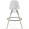 Bar Stool - Scandinavian Design - Wooden Legs - Pack of 2 - Skögur image 7