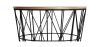 Round Side Table - Industrial Design - Wood and Metal - Basker image 7
