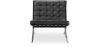 Design armchair with footrest - Leather upholstered - Town image 7