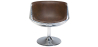 Lounge Chair - Design Chair - Leatherette and Metal - Cognac image 7