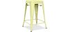 Industrial Design Bar Stool - Matte Steel - 60cm - Stylix image 9