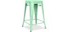 Industrial Design Bar Stool - Matte Steel - 60cm - Stylix image 9