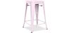 Industrial Design Bar Stool - Matte Steel - 60cm - Stylix image 9