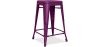 Industrial Design Bar Stool - Matte Steel - 60cm - Stylix image 9