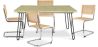 Pack Industrial Design Dining Table 120cm & 4 Rattan Dining Chairs - Bruna image 9