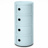 Buy Plastic Storage Chest - 4 Drawers - Modern Glossy Organizer - New Caracas 4 Light blue 61845